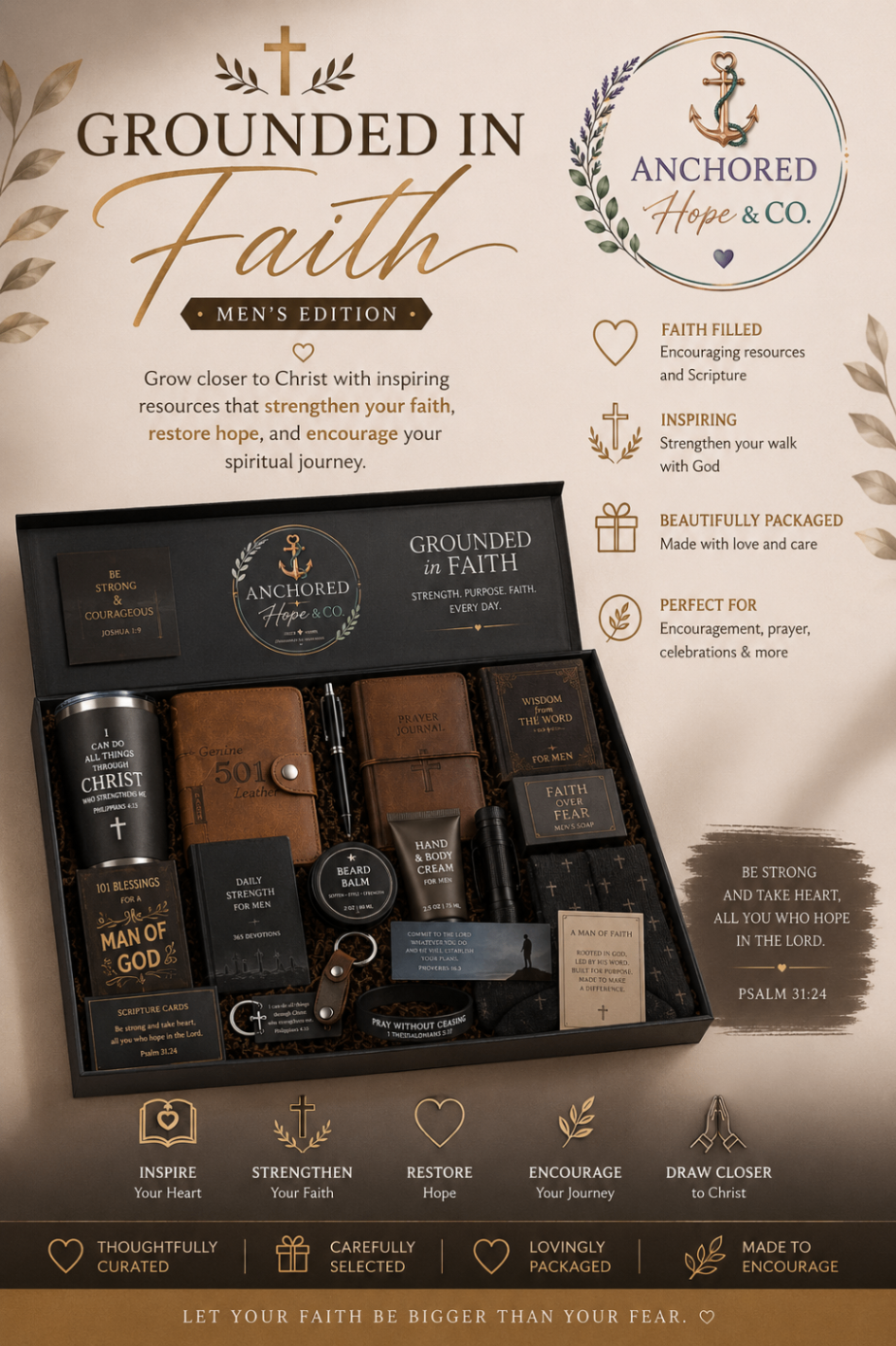 Grounded in Faith — Men's Edition gift box